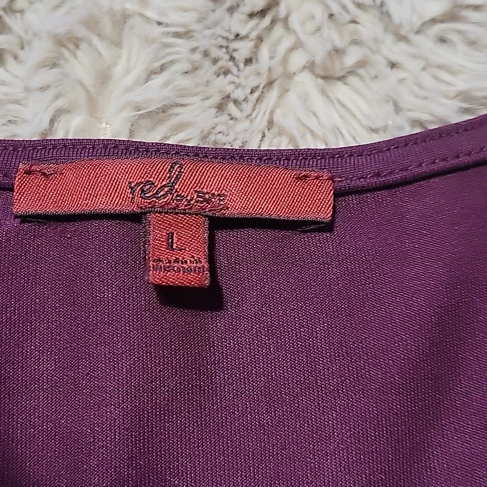 🌞RED BY BKE Deep Maroon Long Sleeve Top. Sz Large - Picture 3 of 4